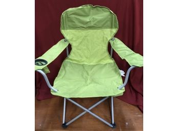 Heavy Duty Green Lawn Sports Pool Beach Foldable Chair In Carrying Case