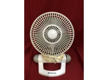 Holmes Small Desktop Fan White Electric Two Speed Fan 1