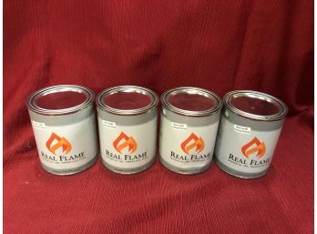 Lot Of 4 New Real Flame Premium Gel Fireplace Fuel  13oz