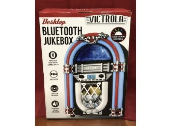 New Nostalgic Victrola Bluetooth Jukebox With Color Changing LED Lights