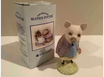 Beatrix Potter Porcelain  Pigling Bland With Original Box From Royal Albert England