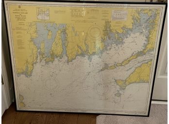 Framable Map Of Marthas  Vineyard To Block Island