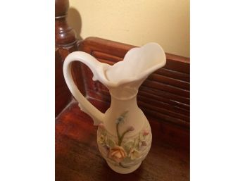 Vintage Lefton China Ewer Applied Flowers Item # 248.