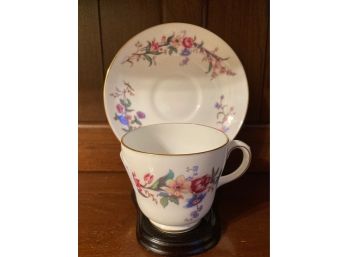 Wedgwood Devon Sprays Vintage Cup And Saucer