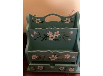 Hangable Hand Painted Wooden Mail Sorter