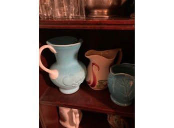 Assorted Lot Of American Pottery - Pitchers