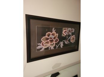 Framed Floral Artwork