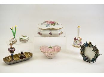 Collection Of Tabletop Decorative Items - Limoges, Julia Knight, Staffordshire And More