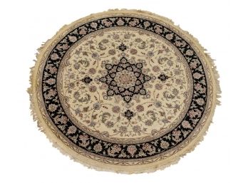 Hand Knotted Circular Area Rug (8'4' Diameter)