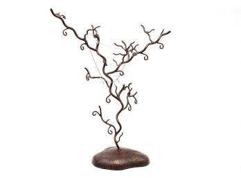 Unique Tree Necklace / Jewelry Holder Stand And Sterling Silver Necklace