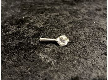 Vintage Sterling Silver Cubic Zirconia Drop Pendent