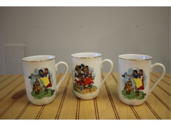Three Walt Disney The Disney Collection Mugs