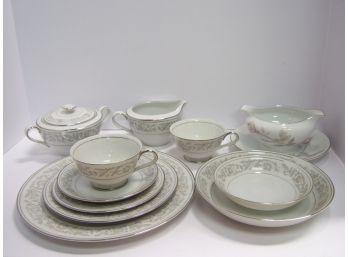 Vintage Empress Fine China Place Setting And Gravy Bowl