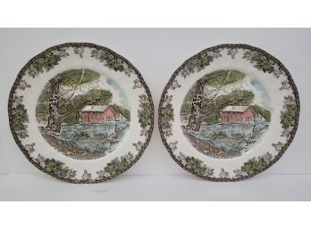 Johnson Bros The Friendly Village The Old Mill Plates