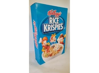 Three Foot Tall Cardboard Kelloggs Rice Krispies Cereal Promotion Store Display