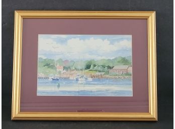 Framed Limited Edition Hand Signed Picture Of  Fishers Island  22/100