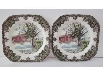 Johnson Bros The Friendly Village 7.5' Square Plates