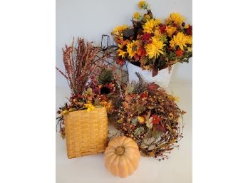 Nice Fall Artificial Flowers And Wreaths