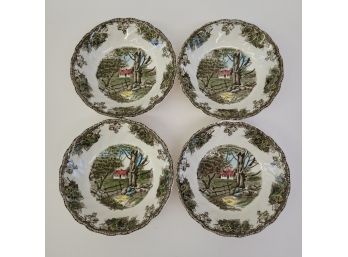 Johnson Bros The Friendly Village The Stone Wall Small Bowls