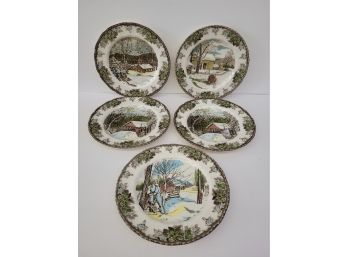 Johnson Bros Friendly Village Limited Edition 50th Anniversary Plates