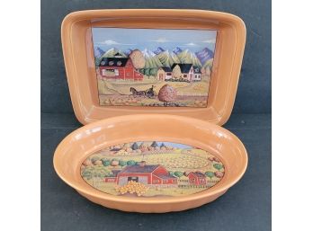 Vintage Autumn Country Kitchen  Design Serving Ware