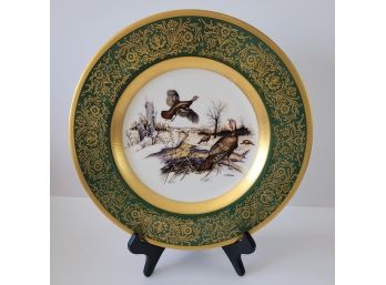 1973 Limited Edition Lockhart Birds By Pickard No. 1618 Of 2000 Wild Turkey Collector Plate