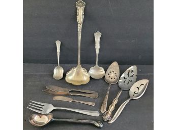 Vintage Silver Plate Serving Cutlery