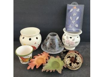 Autumn And Fall Theme Candle Toppers And Tealight Holders