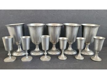 Vintage Pewter Collection, Includes Woodbury, Premier And Queen Art