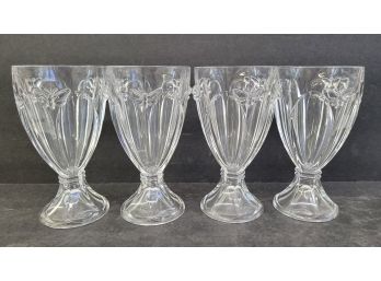 Lenox Butterfly Meadow  Clear Glass Luna Goblet Set Of 4