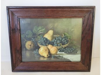 Antique Framed Still Life Print