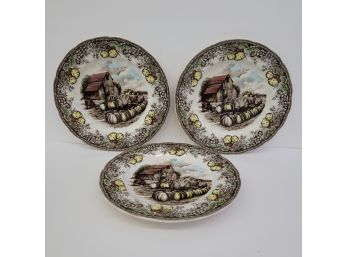 Johnson Bros The Friendly Village Pumpkin Design Plates