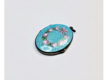 Vintage Enamel Sterling Locket