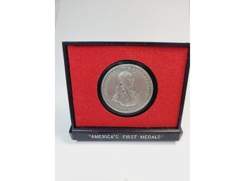 General Danial Morgan Commemorative Medal In Pewter Bicentennial