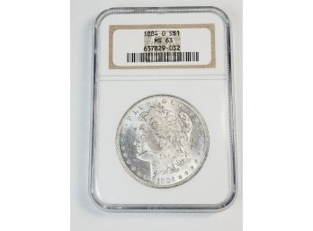 SUPER -------1884-0 MS63 Morgan Dollar Graded / NGC Certified