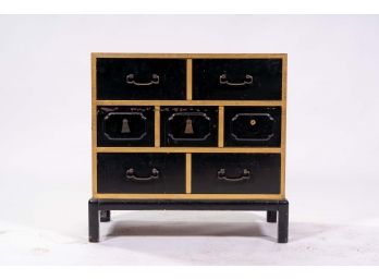 Gold & Black Lacquer Dresser