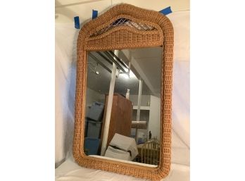 367, Large Wicker Mirror