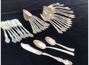 Lot Of Sterling Flatware Complete Set Of 8 GROSS 38 OZT