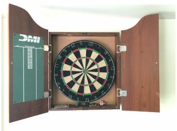 Wall Hanging Dart Board Cabinet