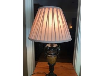 31' Metal And Polymer Faux Stone Urn Style Lamp