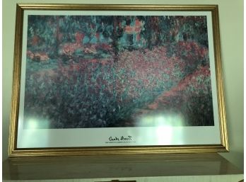 Large Beautifully Framed Monet Print - 52x36