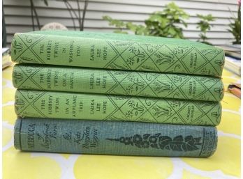 4 Vintage Hard Cover Books - 3 The Bobbsey Twins And Rebecca Of Sunnybrook Farm