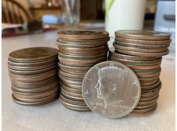 55 JFK Half Dollars