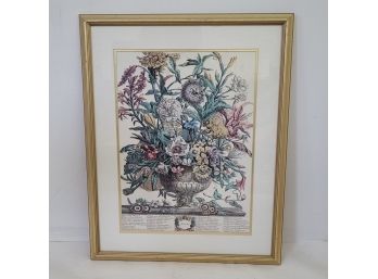 Nicely Framed Print Under Glass Lot 1