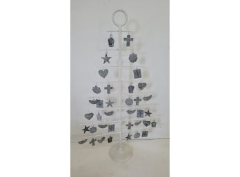 Over 2 Foot Metal Milagro Christmas Tree