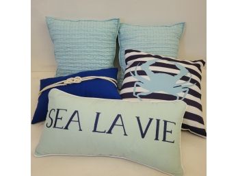 Nautical Theme Throw Cushions, Includes, Pier 1 Imports & The Company Store