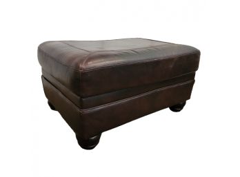 Nice Soft Leather Ottoman Lot 2