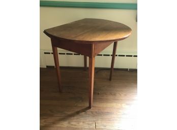 Custom Round Table With Drop Leaf On One Side