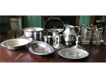 Pewter & Silver Plate Lot