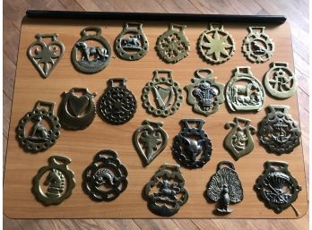 22 Brass Horse And Carriage Harness Tack Decorations